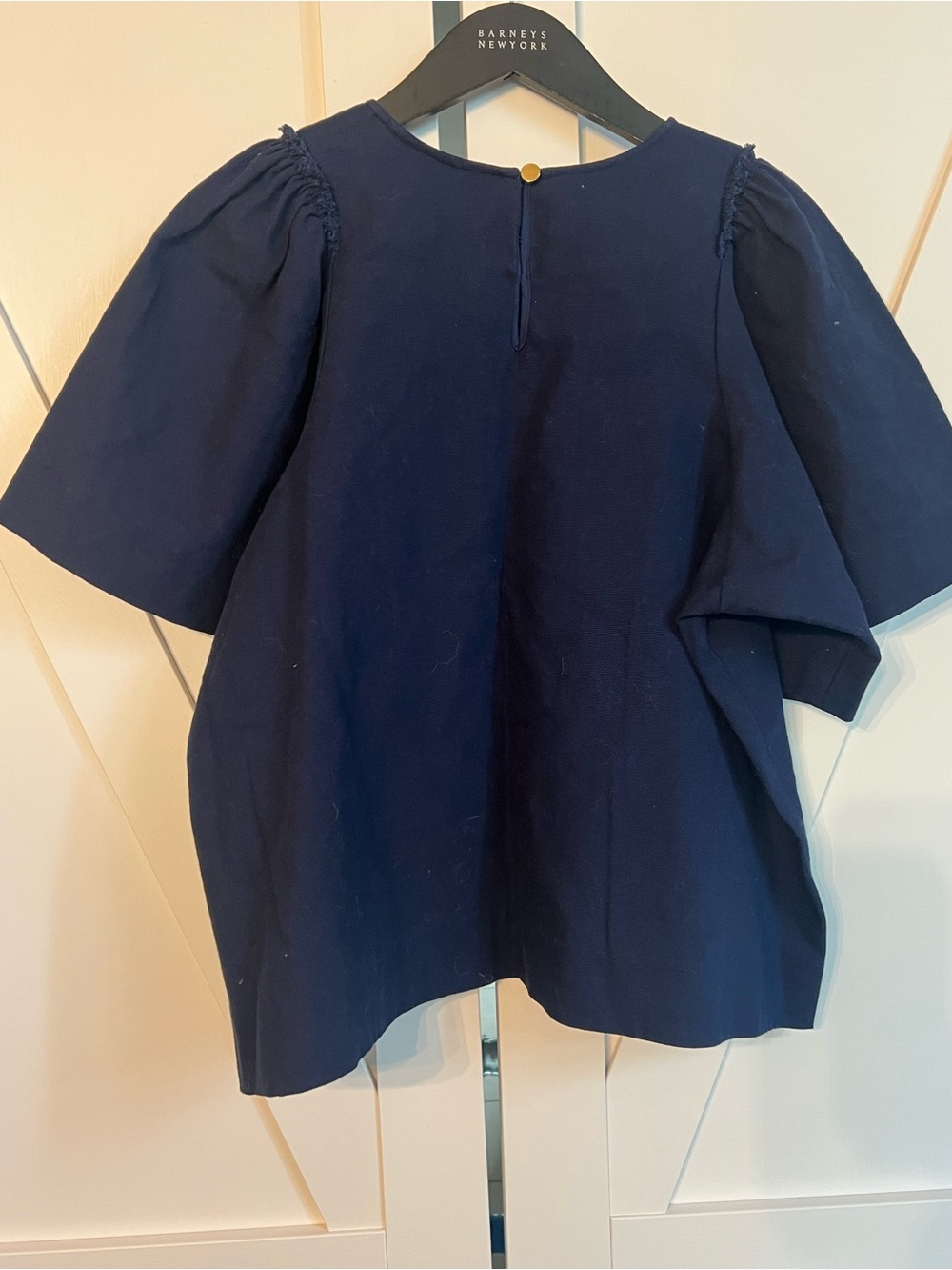 Marie Oliver Navy Puffy Short-Sleeve Top - Picture 9 of 9
